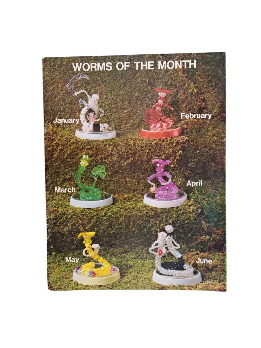 Vintage Beadcraft Notions & Darice Worms Of The Month Booklet Bead Pins Ornament